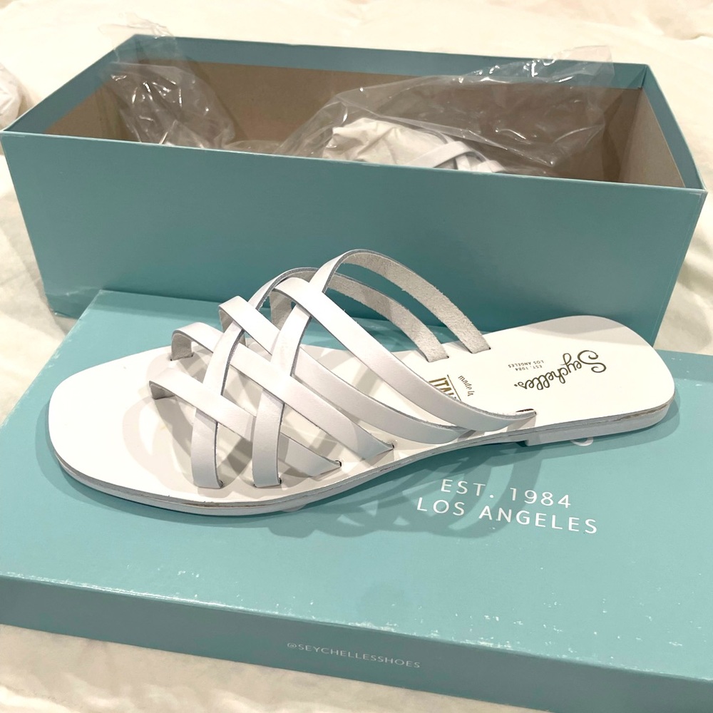 White sandals